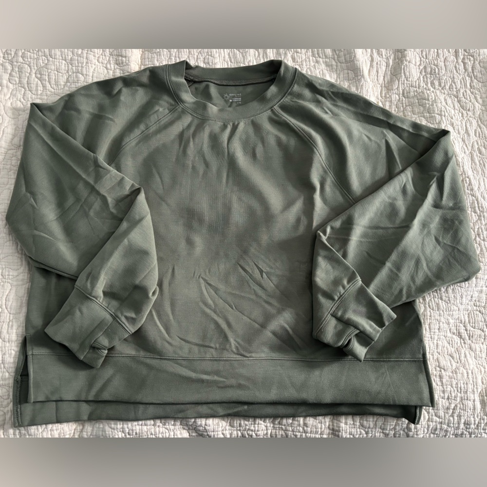 Offline By Aerie Green Athletic Pullover
